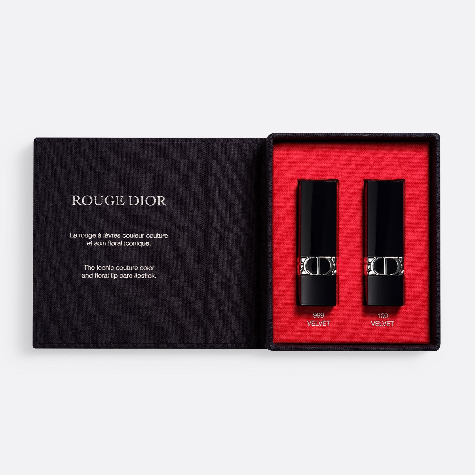 Rouge Dior 999 & 100 Velvet Mini Lipstick Deluxe Gift